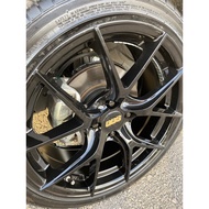 RIM BBS 17x8 siap tayar 205/45 R17 inci