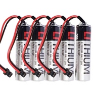 BAOBUTE (Pack of 5 ER6V/3.6V Lithium Battery, 2400mAh ER6VC119A, ER6VC119B Compatible with Black Plu