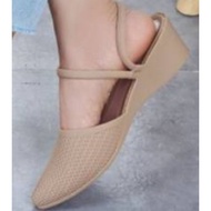 AG- Sandal Bustong Tali Wanita Karis Mules wedges