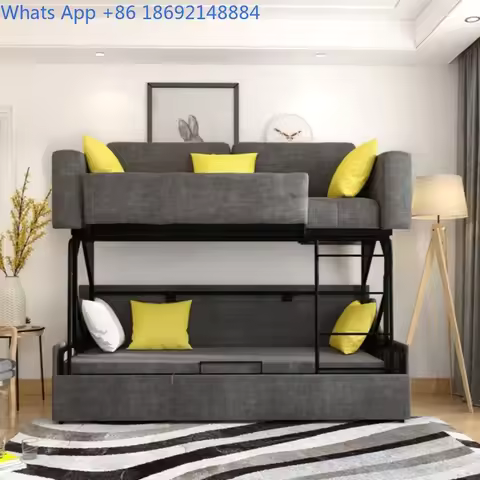Living Room Folding Bed Sofa Bed 2-in-1 Reclining and Sleeping Integrated Dual-use Multi-functional 