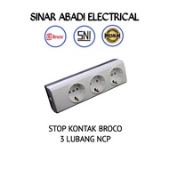 Broco 3-Pin Grounded Socket 15330 Non CP 16A SNI Extension Plug Socket Plug Plug 3 Pin Socket