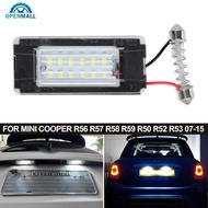 OPENMALL 1PC Car Canbus LED License Number Plate Light Assembly Replacement For Mini Cooper R56 R57 
