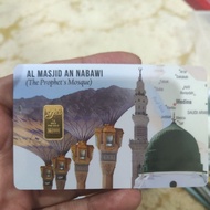 ready stock gold bar 1g public gold edisi masjid nabawi