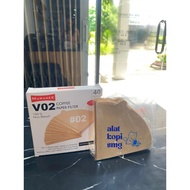 Muranee Paper Filter Coffee V60 Coffee Filter Paper Size 02 1-4 Cup V60 Filter Paper