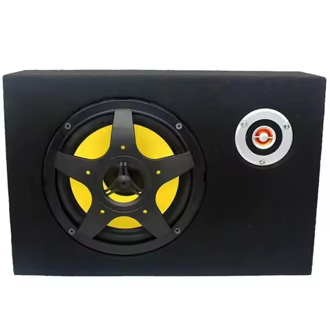 Durable Car audio refitted 8-inch subwoofer car 12V shock active subwoofer with tweeter amplifier