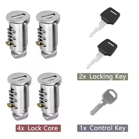 New 1set Lock Cores For Thule,Replacement For Thule Rack Core,Key Cylinder For Bike Rack Lock,Roof C