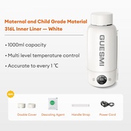 MODNG 1000ML Large Capacity Kettle Outdoor Portable Kettle 316 Stainless Steel Thermostatic Heating 