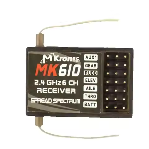 DSM2 MK610 AR6100 2.4G 6CH RC Receiver Fit Spektrum DX6i DX7 DX8 JR X6R X8R Walkera DEVO7 10 Transmi