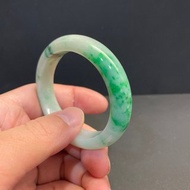 瀚玉珠寶 天然翡翠手鐲 小手圍精選 白底青陽綠玉鐲 天然緬甸玉鐲