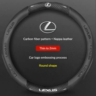 For Lexus F Sport ES GS GX IS LS NX RX UX LX470 570 CT200h 300h Car Leather Carbon Fiber Steering Wh