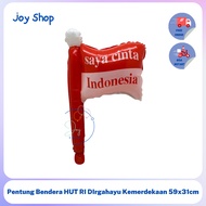 MERAH Indonesian Red and White Flag Balloons, Indonesian Independence Day Flag Balloons, Independenc