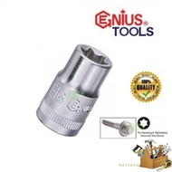 GENIUS ½" Dr. E-STAR HAND SOCKET E10 / E12 / E14