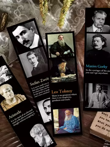 30pcs Philosophy writer bookmarks literary peripheral Lu Xun Camus Beauvoir Nietzsche Kafka film sty