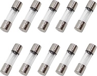 COMPSTUDIO 10Pcs F3AL250V 5x20 mm (3/16 in x 3/4 in) 3A Fast Blow Fuse 250V Glass Fuse Fast Acting F