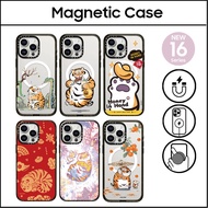 CASETi MONEY IN HAND By Bu2Ma Tiger Hard Plastic Acrylic Case Cover For iPhone 16 11 12 13 14 15 Plu