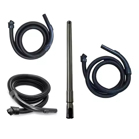 2.5m Black Curved Handle Set For Miele Vacuum Cleaners C1 C2 C3 For C4 Household Cleaning Tools & Ac