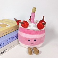 New Jellycat cake plush toy rainbow cherry birthday cake doll plush toy