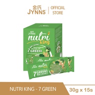 JYNNS Nutri King Mixed Multigrain Beverage with 7 Greens (30g x 15’s) [Exp: Oct 2025] 金氏蔬菜7宝谷粮王