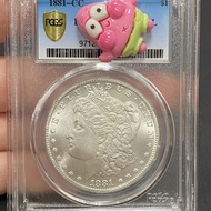 Pcgs Grade Coins 1881 US Morgan Silver Coins US Silver Coins Morgan Silver Foreign Silver Dollars Bo