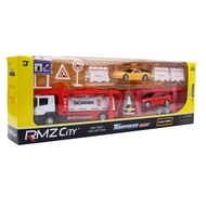 1/64 Scania Transporter Playset Car Toy For Children Trailer Tow Truck Model Miniature Free Wheel Di