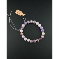 Mexican Amethyst bracelet - brings luck and peace, bead size 9-9.3mm