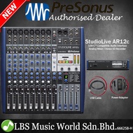 PreSonus StudioLive AR12c 12 Channel Analog Mixer and Audio Interface with Effects with Bluetooth (Studio Live AR12 C)