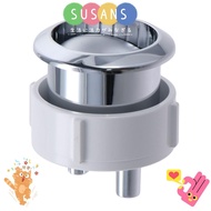 SUSANS Dual Flushing Toilet Water Tank Button, Silver ABS Toilet Flush Button, Portable Plastic Toilet Tank Parts Worker