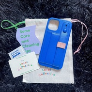 (Secondhand) thelocalcollective Hand Strap case in Cobalt Blue for iPhone 12/12 Pro Leather With And