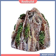 redbuild|  3Pcs/Set Aquarium Rockeries Vivid Appearance Ornamental Casting Durable Small Resin Fish Tank Mountains Office Decor