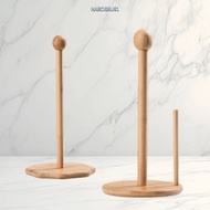 NARCISSUS13A0E Paper Dispenser, Minimalist Style Bamboo Paper Towel Holder,  Holder Function Round S