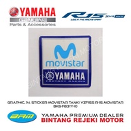 YAMAHA GRAPHIC, 14, STICKER MOVISTAR TANK YZF155 R-15 MOVISTAR BK6-F831Y-10