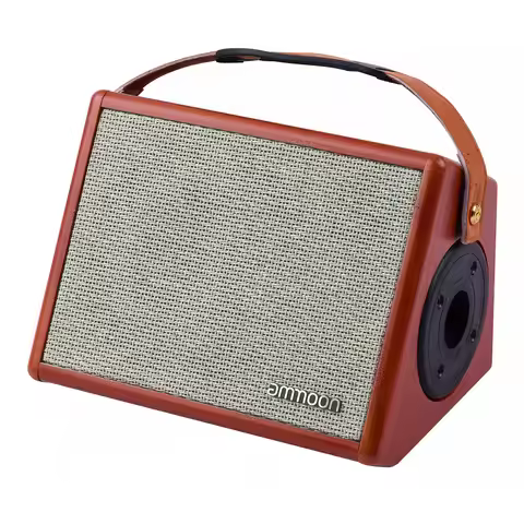 ammoon AC-25 25W Portable Acoustic Guitar Amplifier Rechargeable Wireless BT Speaker Indepedent Reve