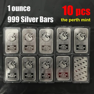 10pcs 1 ounce Fine Silver Bullion Bars Silver Bars Collectible Gifts Replica Bars