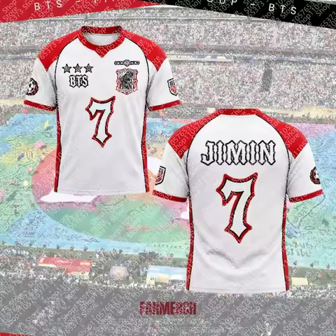 2026 Jimin Halftime Show BTS All Members Arirang Tour 3D Print Unisex T-shirt, Kpop Y2k New Exclusiv