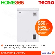Tecno Chest Freezer with Digital Control 99L TCF 136R | TCF136R