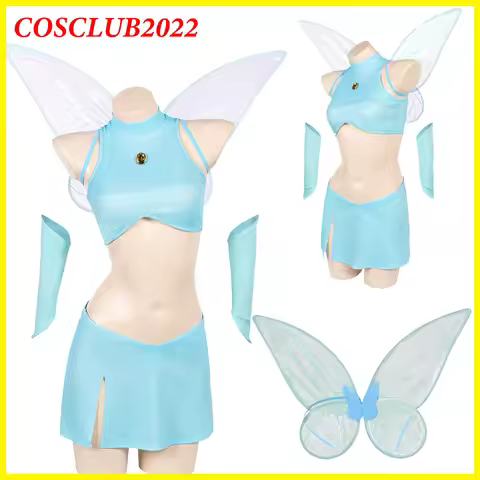 Fancy Winx Cartoon Bloom Cosplay Costume Fairy 2025 Club Roleplay Vest Skirt Elf Wing Gloves Women O