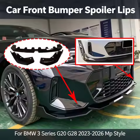 Car Front Bumper Spoiler Lips for BMW 3 Series G20 G28 2023-2026 Mp Style Lower Shovel Skirt Diffuse