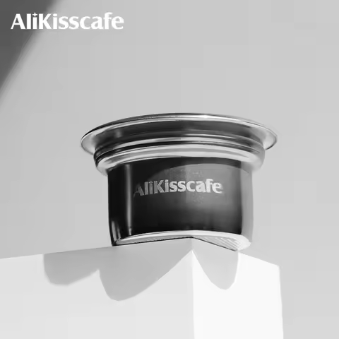 AliKisscafe 58mm to 49mm Step Down Filter Basket Kit Screen Tamper For Bottomless Portafilter Espres
