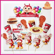 ▼ ♝ ∆ Jollibee Cake Topper | Cake Topper | cup cake toppers | Set  hdsph