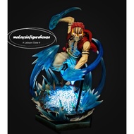 🔥READY STOCK🔥28CM DEMON SLAYER ANIME JK AKAZA LIGHT UP COPY RESIN GK FIGURE STATUE MODEL 鬼灭之刃 简刻 猗窝座