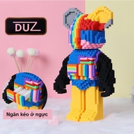 Lego bearbrick Assembly Model 35cm DUZ Animal Assembly Toy For Boys And Girls