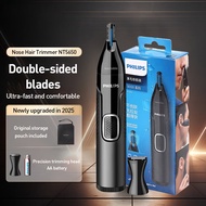 Philips Nose Hair Trimmer NT5650 Innovative Dual-sided Blades Safety Shield System Fully Washable Bo