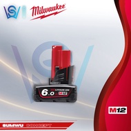 MILWAUKEE M12 RED LITHIUM-ION BATTERY 6.0Ah STARTER PACK ( M12B6) Rechargeable Bateri Power Tools