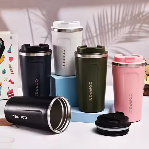 350/500ml Popular Thermos Coffee Cup Steel Thermos Bottle Cute Thermal Vacuum Flask
