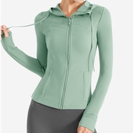 Air Active Yoga Top Fashion Long Sleeve Sports Top Zipper Anorak Hollowed-out Breathable Jacket