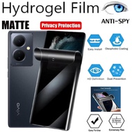 Anti-scratch Spy Matte Hydrogel Film Privacy Screen Protector Vivo Y70 Y71 Y75 5G Y75S 5G 2022 Y78 5