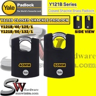 [Original] Yale 40MM / 50MM Y121B Series Closed Shackle Brass Padlock Y121B/40/125/1 Y121B/50/132/1
