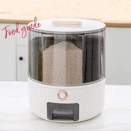 YUNSHANG 360 Rotating Rice Dispenser Rice Box Moisture Proof 6 Grid 6kg - YS157 [ IK F Store ]