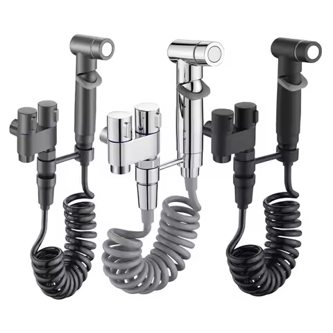 Bidet Toilet Sprayer Set Spray Water Handheld Bidet Sprayer Toilet Faucet Angle Valve With Nozzle Ba