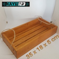 Wooden Tray 35x18x5 cm Gift Box Tray (WTV-03)